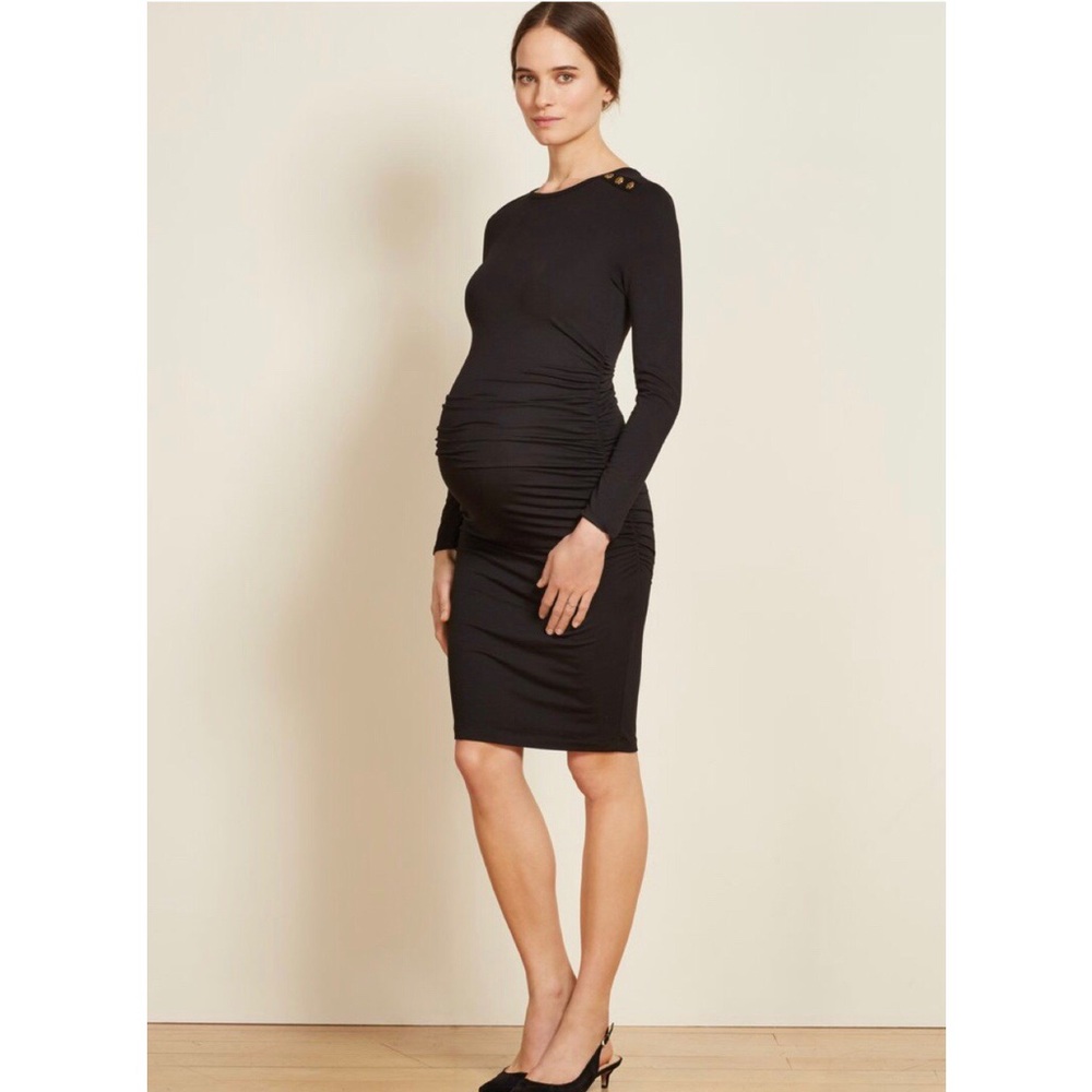 NWT Black Long Sleeve Maternity Dress